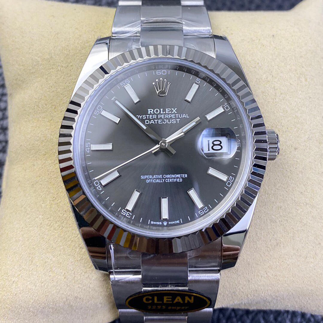 Replica R01ex Datejust M126334-0013 1:1 Best Edition Clean Factory Grey Dial