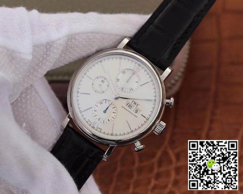 Replica IWC Portofino Chronograph 42mm Multi-function IW391022 ZF Factory 1:1 Best Edition Swiss ETA7750 Silver Marker and Pointers