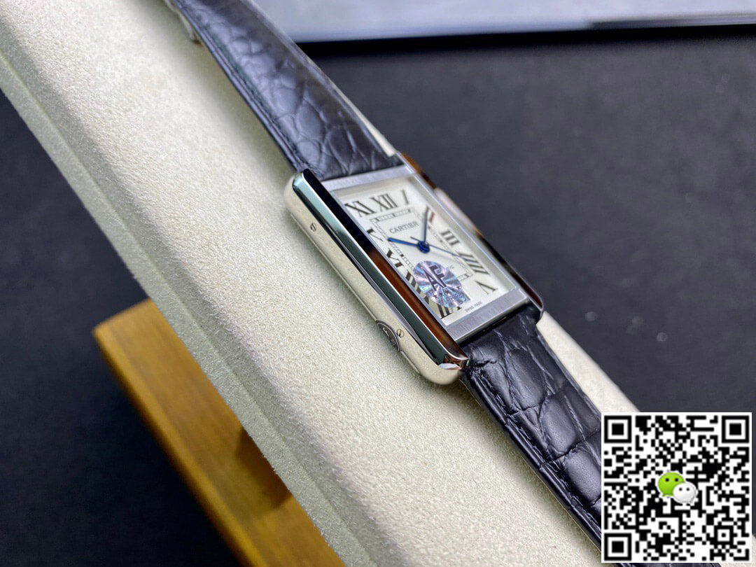 Replica Ca*t1er Tank W5200027 1:1 Best Edition AF Factory Silvery White Dial