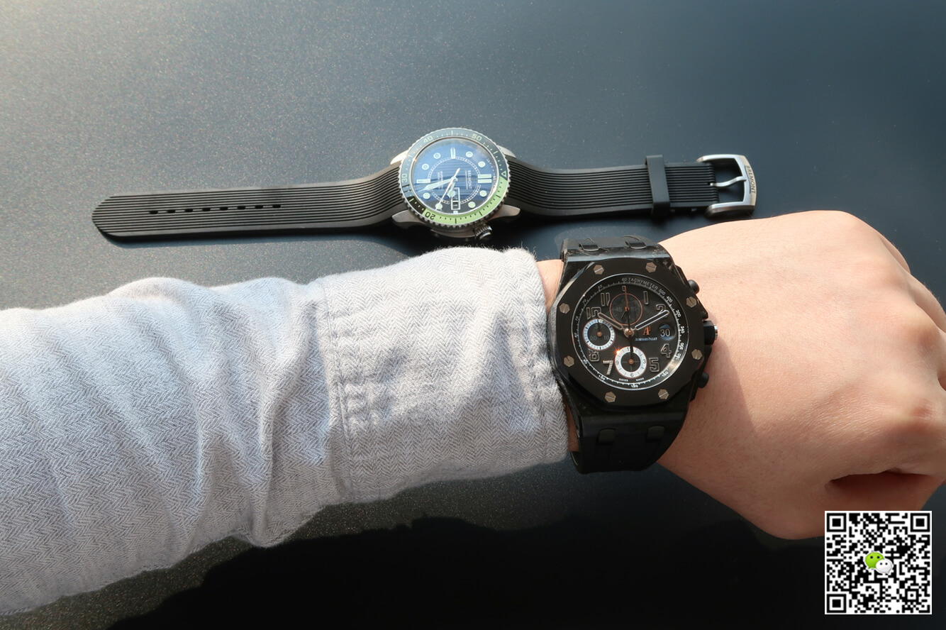 Replica Audemars P1g*et Royal Oak Offshore 26205AU.OO.D002CR.01 1:1 Best Edition JF Factory Carbon Fiber