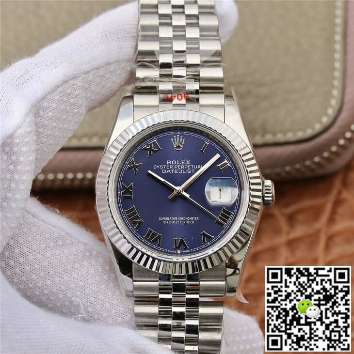 Replica R01ex Datejust 36MM 1:1 Best Edition GM Factory Blue Dial