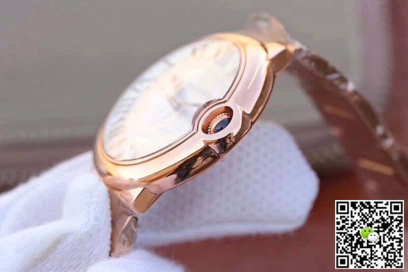 Replica Ballon Bleu De Ca*t1er 42MM W69006Z2 V9 Factory 1:1 Best Edition Swiss ETA2671 Silver Textured Dial