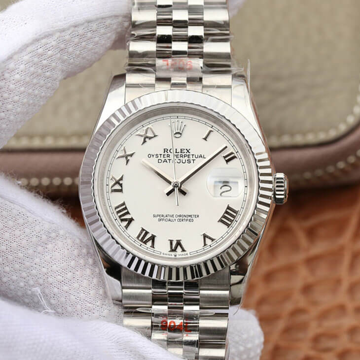 Replica R01ex Datejust M126234-0025 1:1 Best Edition GM Factory White Dial