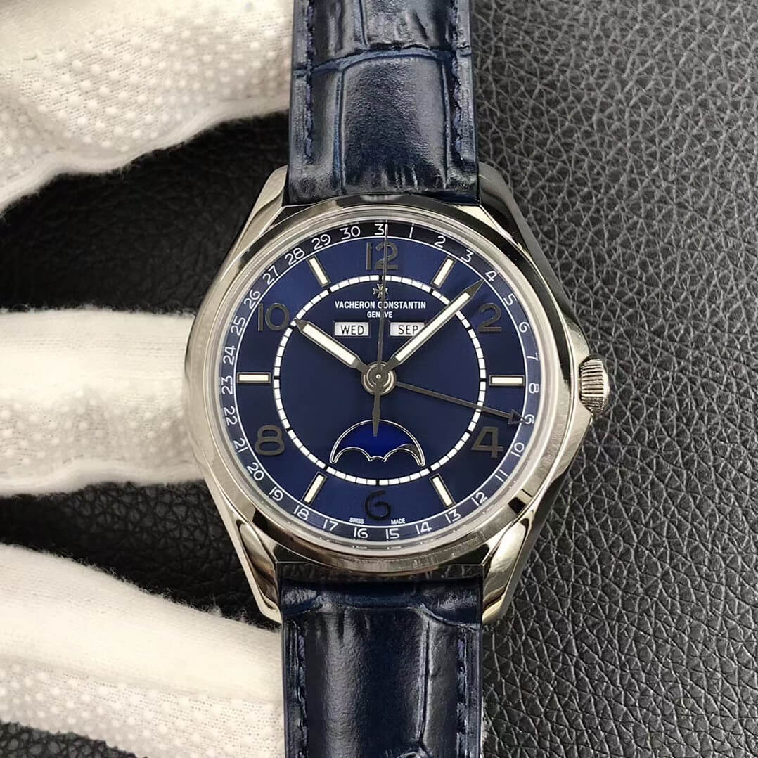 Replica Vacheron C0nstan1n FiftySix Day-Date 4000E/000A-B548 1:1 Best Edition ZF Factory Blue Dial