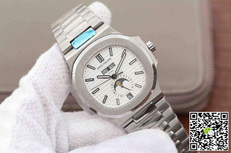 Replica Pat*k Phi1i*pe Nautilus 5726/1A-010 KM Factory 1:1 Best Edition Swiss ETA324 White Textured Dial