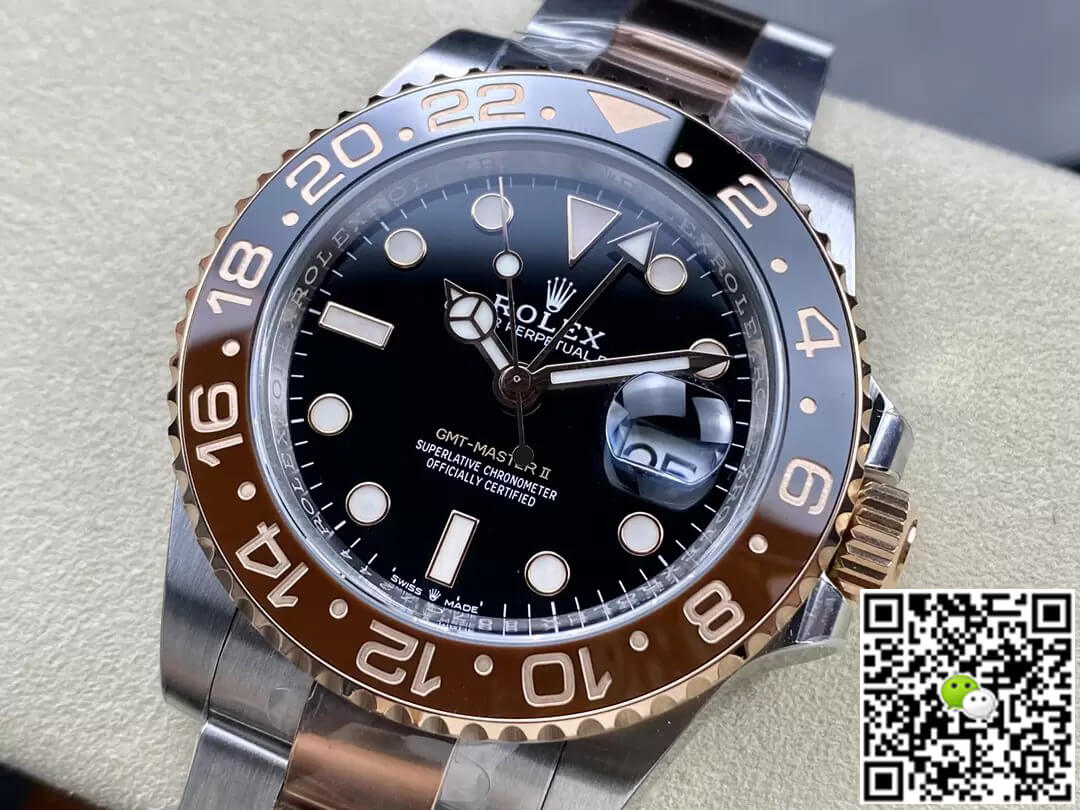 Replica R01ex GMT Master II M126711chnr-0002 1:1 Best Edition C+ Factory Rose Gold