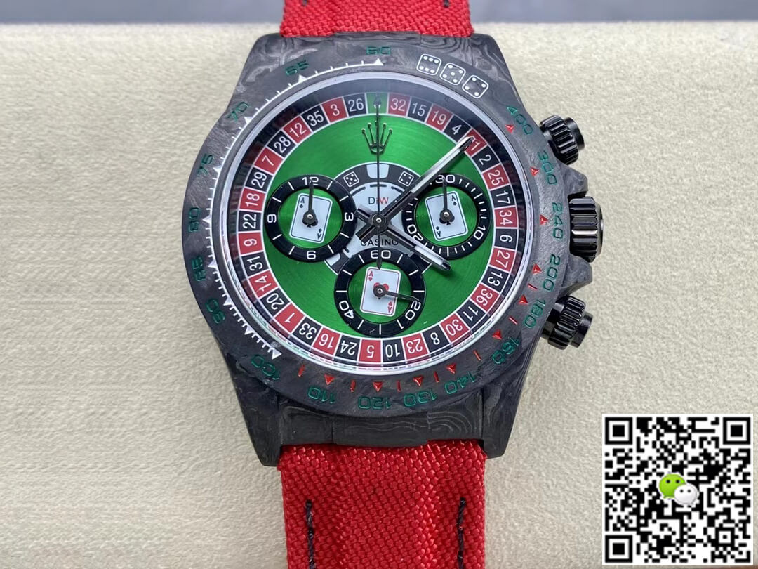 Replica R01ex Daytona Cosmograph Carbon Fiber Diw Custom Version 1:1 Best Edition Noob Factory Green Dial