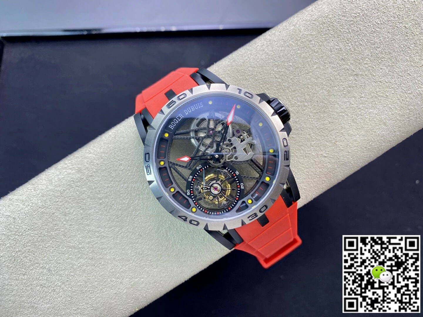 Replica Roger Dubuis Excalibur RDDBEX0549 1:1 Best Edition BBR Factory Tourbillon Skeleton Dial