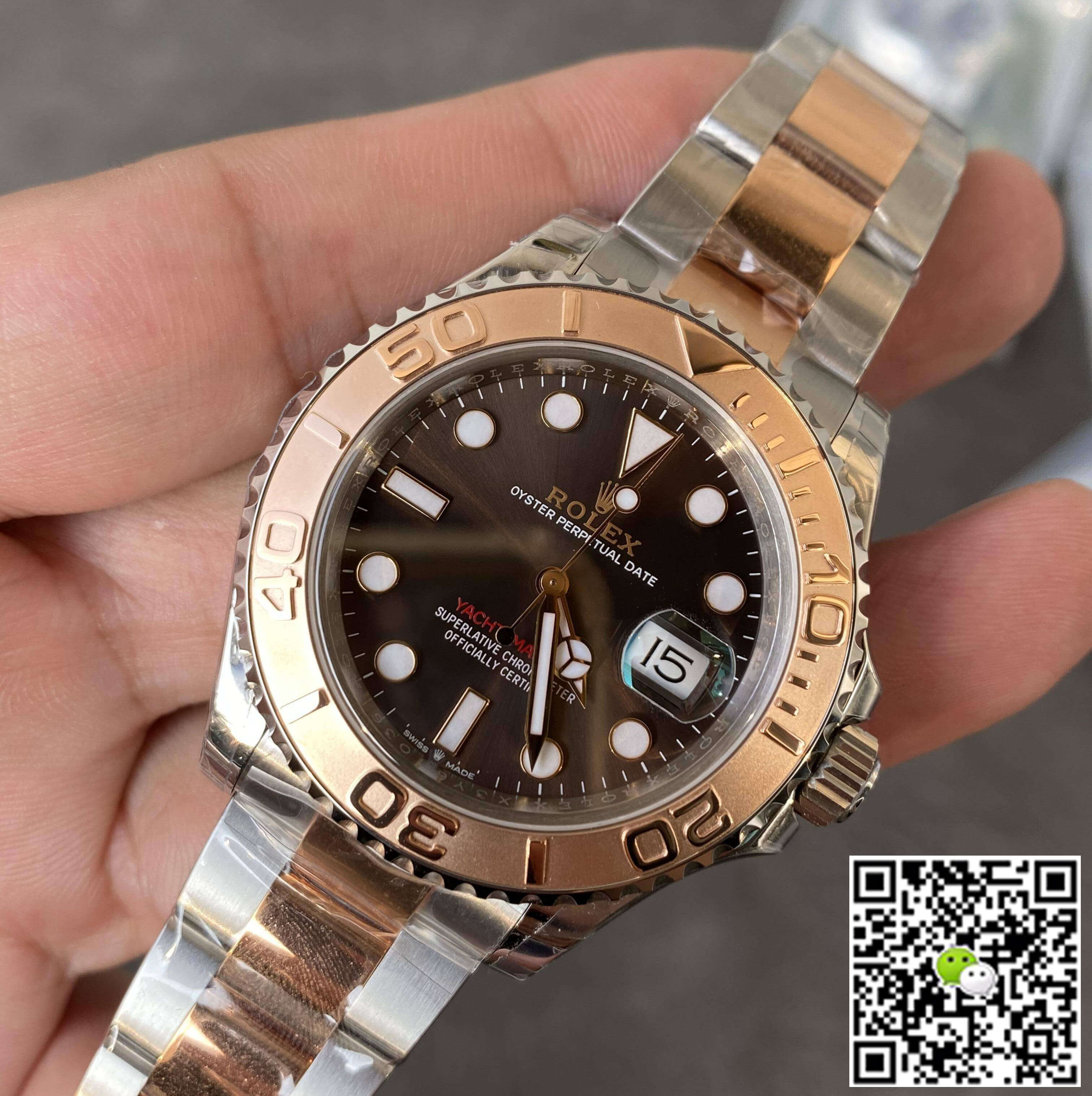 Replica R01ex Yacht Master M126621-0001 1:1 Best Edition VS Factory Chocolate Dial
