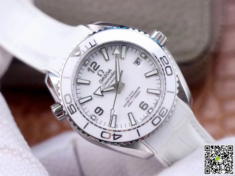 Replica 0me*ga Seamaster 215.33.40.20.04.001 Planet Ocean 600M 1:1 Best Edition VS Factory White Dial Swiss ETA8800