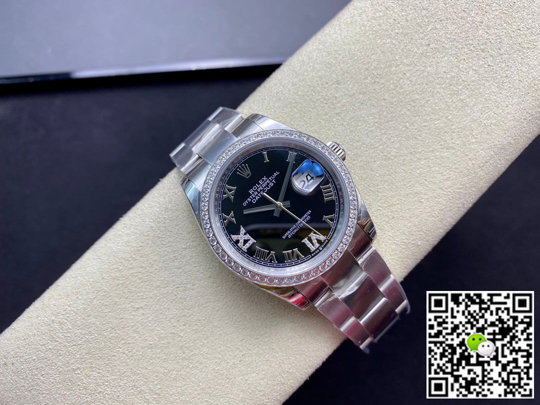 Replica R01ex Datejust 36MM 1:1 Best Edition EW Factory Black Dial