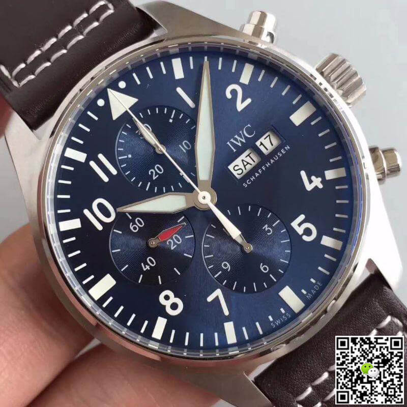 Replica IWC Pilot Chronograph IW377714 ZF Factory Men Watches 1:1 Best Edition Swiss ETA7750