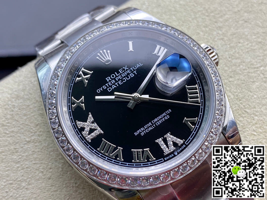 Replica R01ex Datejust 36MM 1:1 Best Edition EW Factory Black Dial