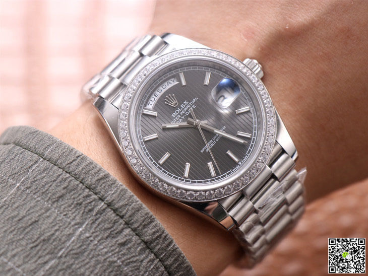 Replica R01ex Day Date M228349RBR-0008 1:1 Best Edition EW Factory Grey Dial