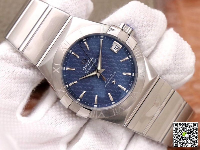 Replica 0me*ga Constellation 123.10.38.21.03.001 1:1 Best Edition VS Factory Blue Dial Swiss ETA8500