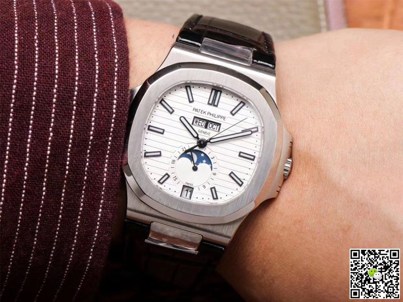 Replica Pat*k Phi1i*pe Nautilus 5726/1A-010 1:1 Best Edition PF Factory Black Strap Swiss ETA324