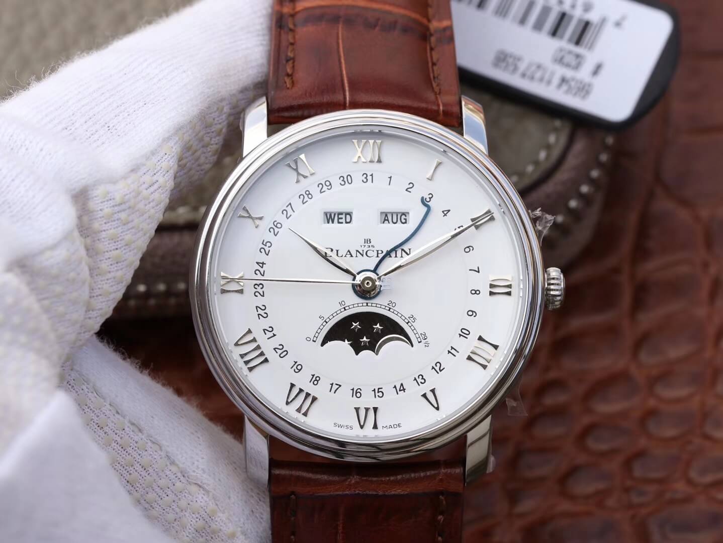 Replica Blancpain Villeret 6654 1:1 Best Edition OM Factory V2 White Dial