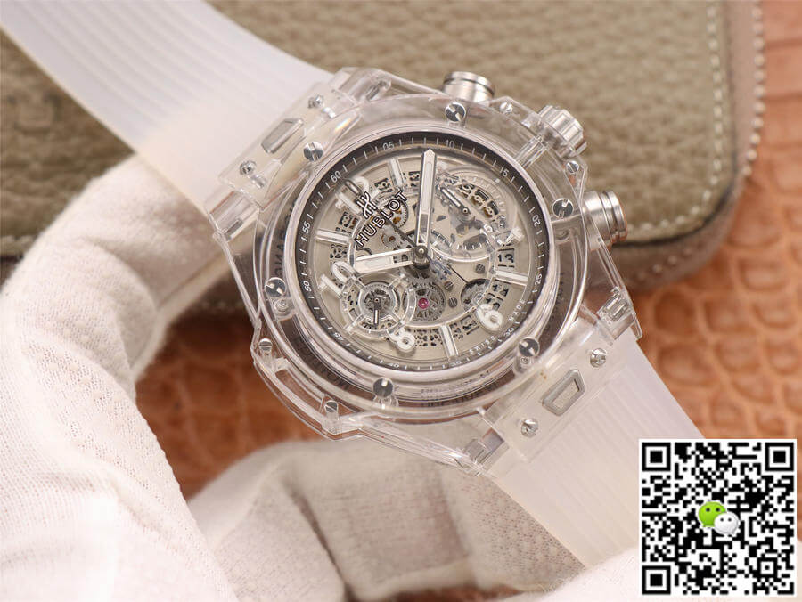 Replica Hublot Big Bang 411.JX.4802.RT 1:1 Best Edition White Transparent Dial