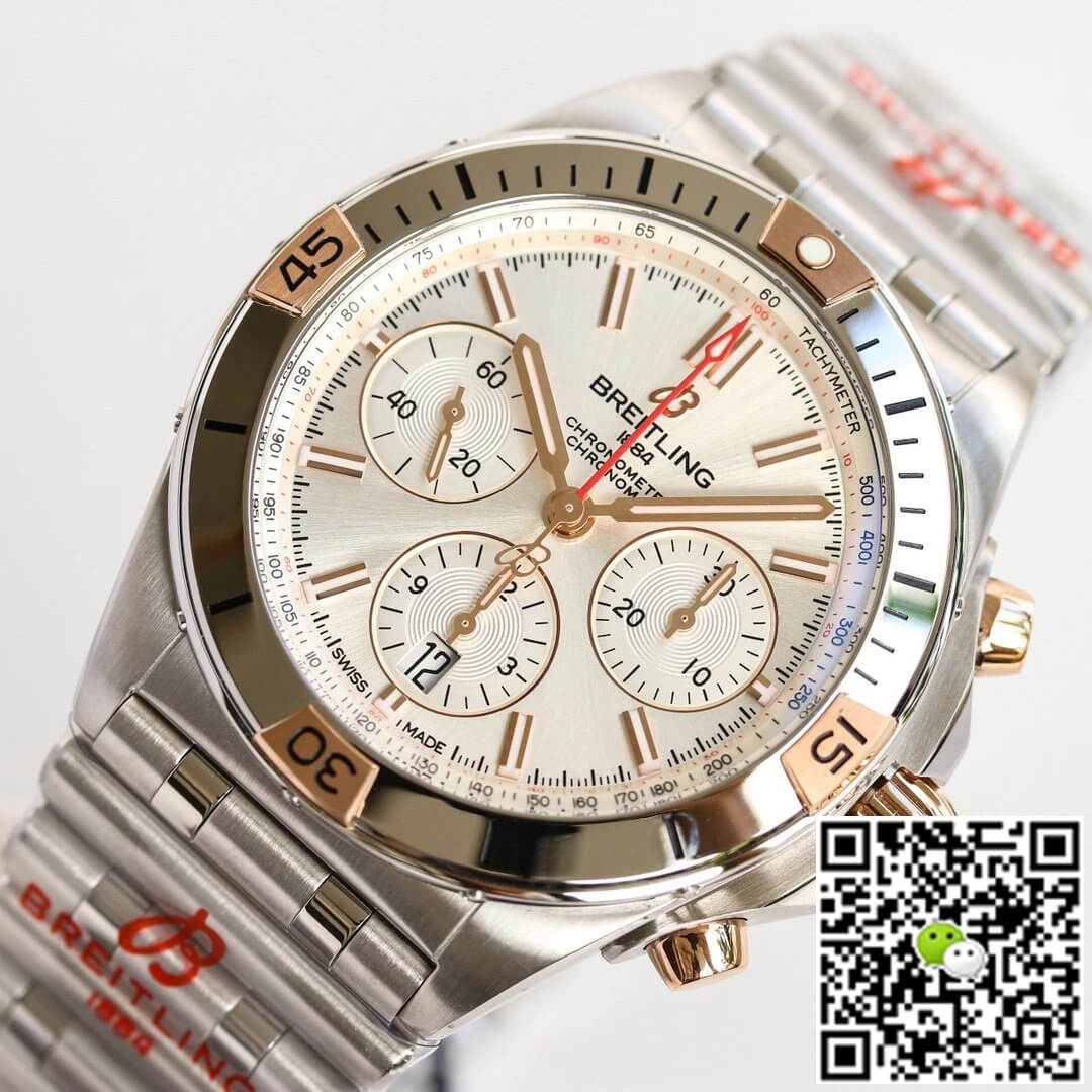 Replica Breitling Chronomat IB0134101G1A1 1:1 Best Edition GF Factory White Dial