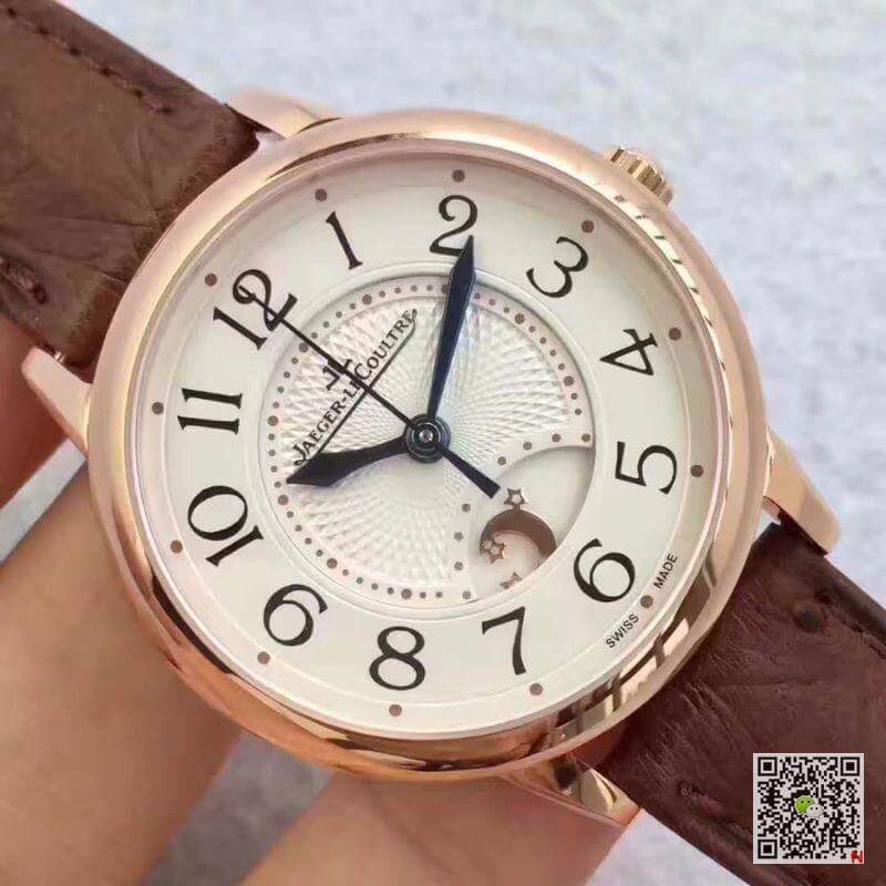 Jaeger Lecoultre Replica Rendez-Vous 3612420 1:1 Best Edition Swiss ETA898D/1 Brown Leather Strap