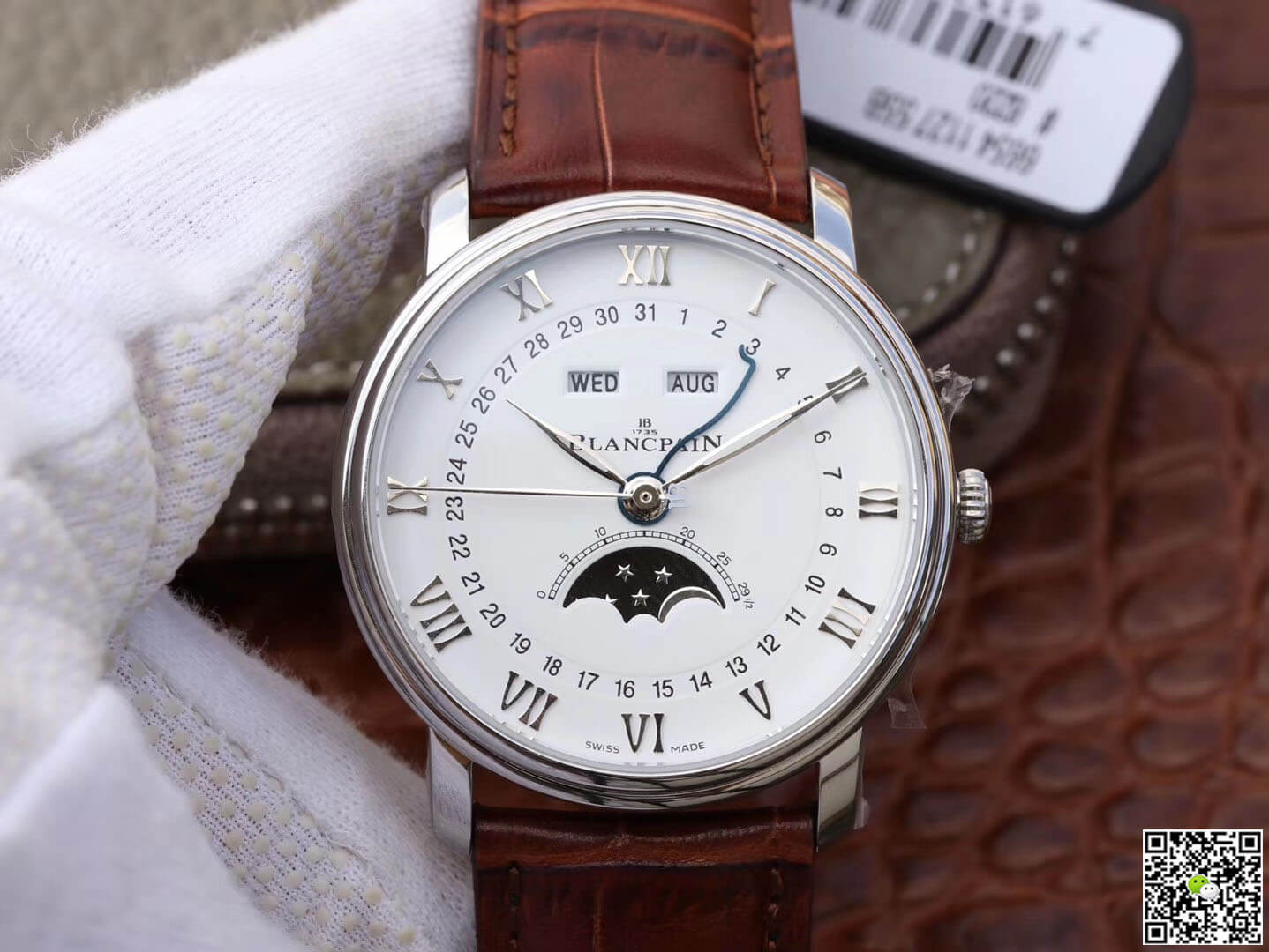 Replica Blancpain Villeret 6654 1:1 Best Edition OM Factory V2 White Dial