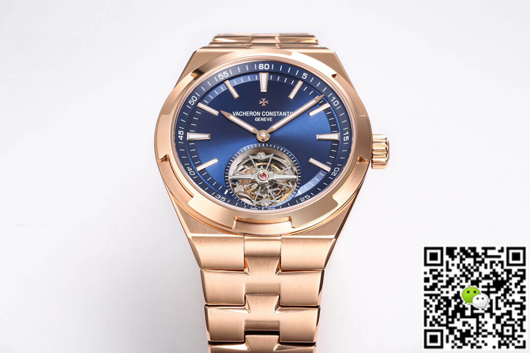 Replica Vacheron C0nstan1n Overseas Tourbillon 6000V/110R-B733 1:1 Best Edition BBR Factory Pink Gold