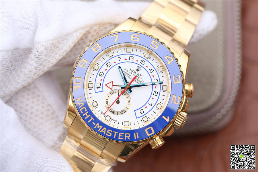 Replica Yacht-Master II M116688-0002 1:1 Best Edition JF Factory Yellow Gold