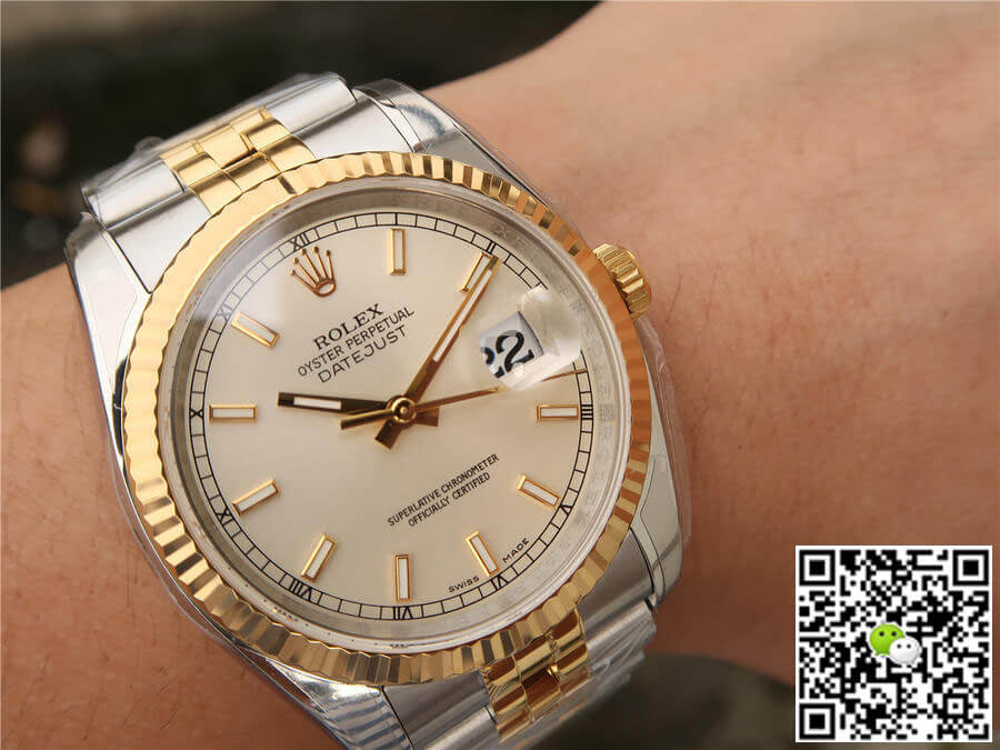 Replica R01ex Datejust 116233 1:1 Best Edition AR Factory Yellow Gold