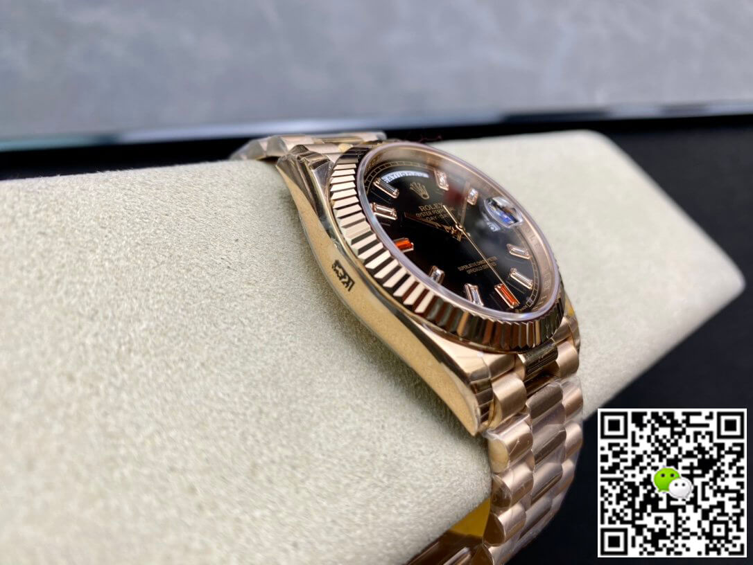 Replica R01ex Day Date 40MM 1:1 Best Edition EW Factory Rose Gold