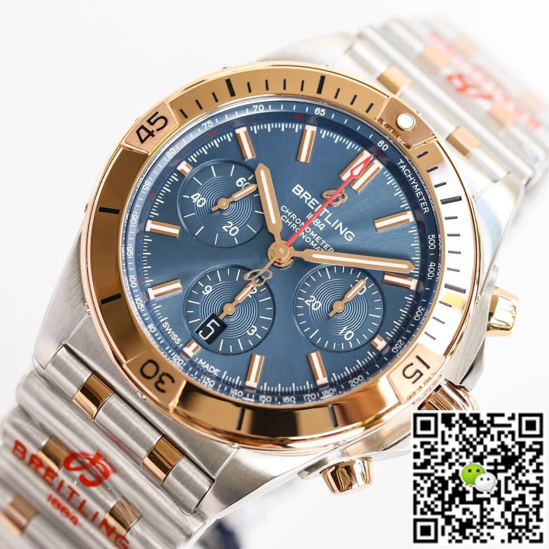 Replica Breitling Chronomat UB0134101C1U1 1:1 Best Edition GF Factory Blue Dial
