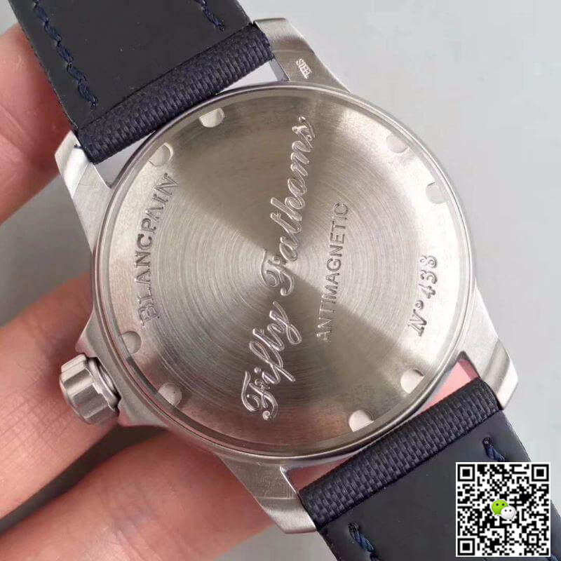 Replica Blancpain Fifty Fathoms 5015D-1140-52B ZF Factory Men Watches 1:1 Best Edition Swiss ETA2836-2 Blue Dial