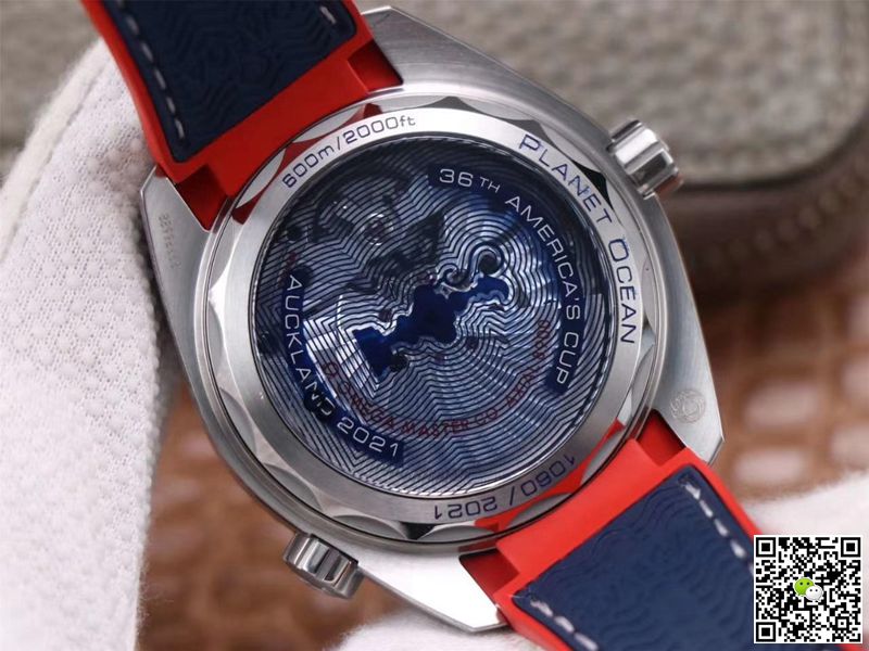 Replica 0me*ga Seamaster Planet Ocean 36th America s Cup Limited Edition 1:1 Best Edition VS Factory White Dial Swiss ETA8900