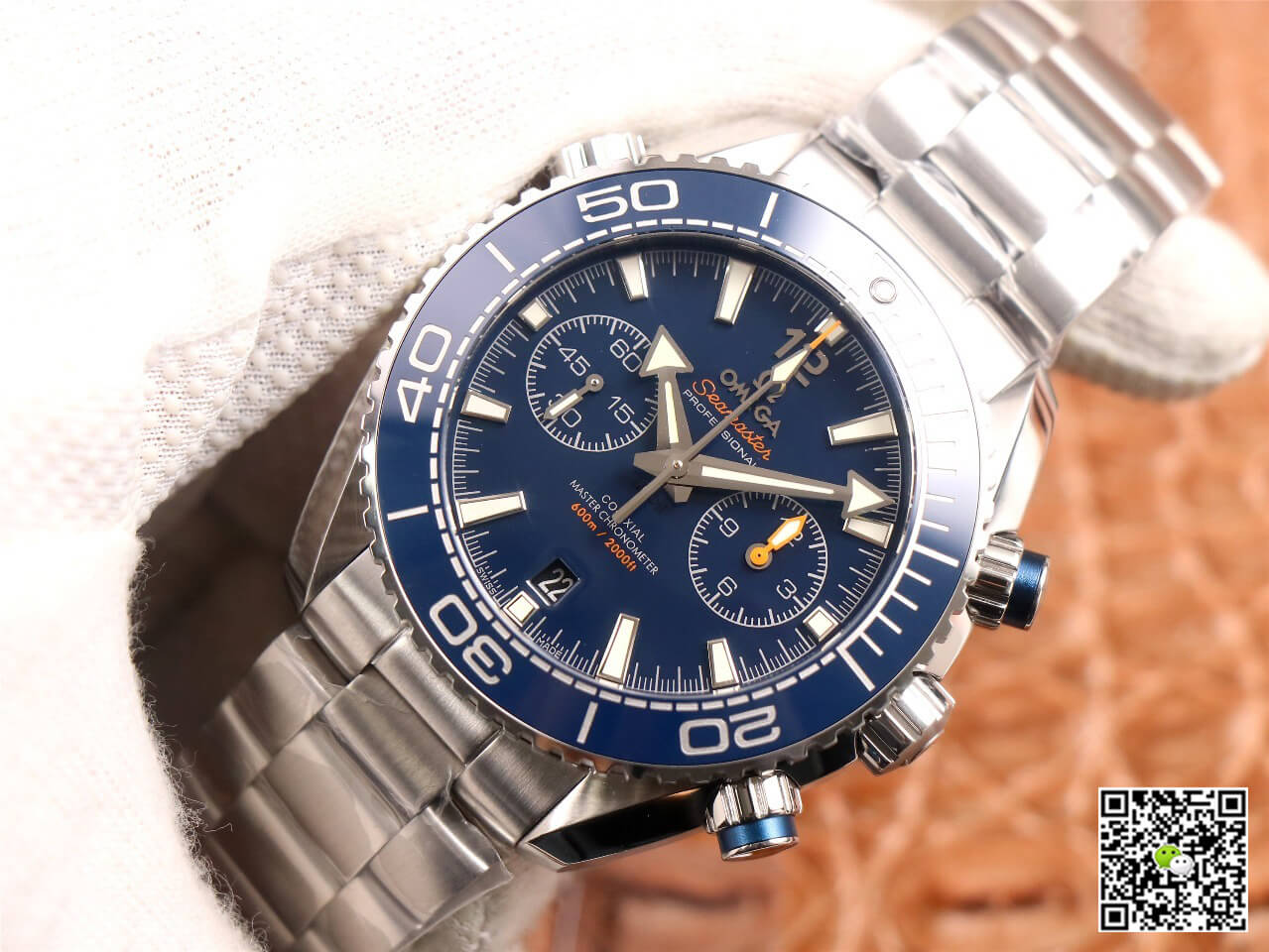 Replica 0me*ga Seamaster 215.30.46.51.03.001 1:1 Best Edition OM Factory V3 Blue Ceramic Bezel