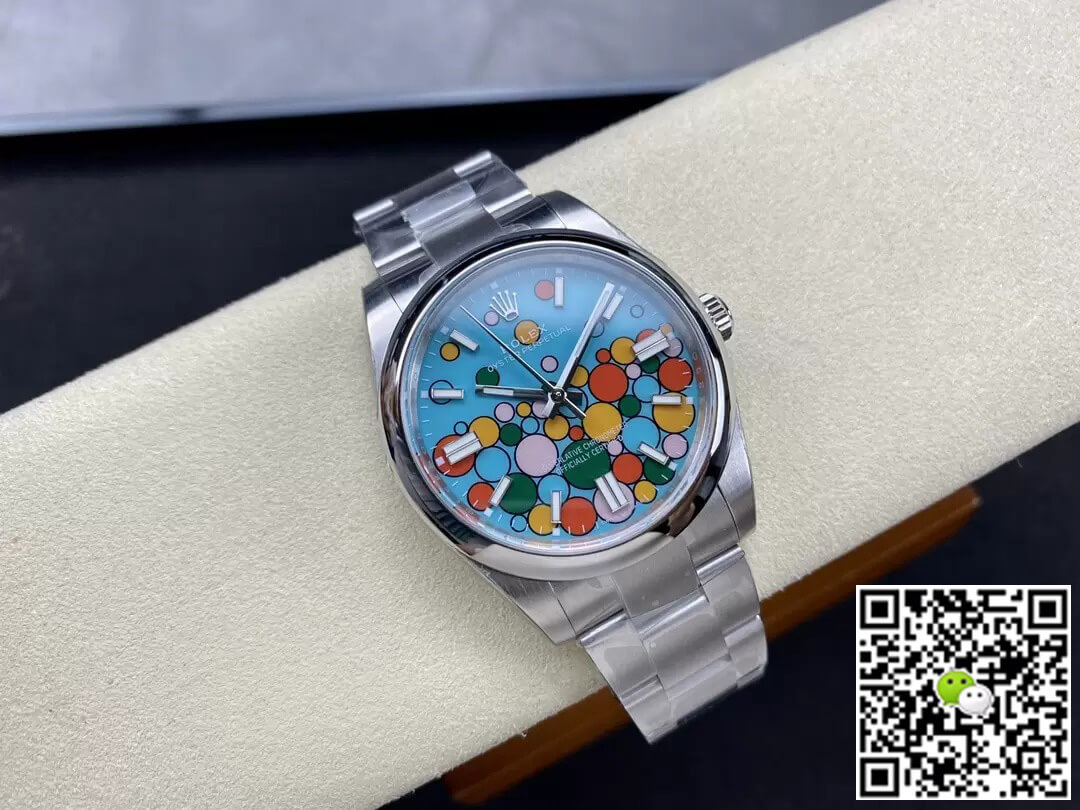 Replica R01ex Oyster Perpetual M124300-0008 41MM 1:1 Best Edition EW Factory Turquoise Blue Dial
