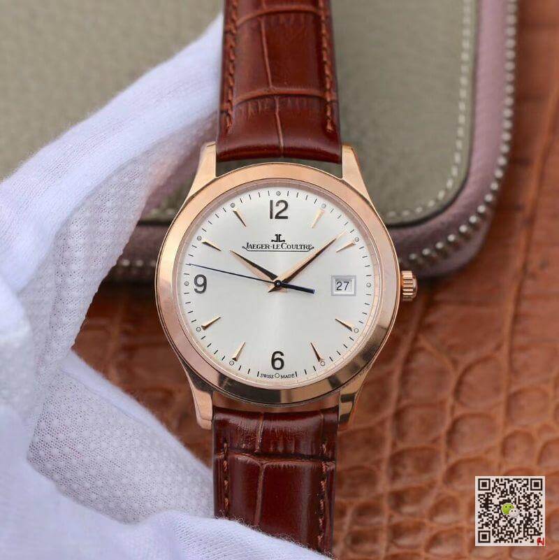 Replica Jaeger LeCoultre Master Control Date Q1542520 18K Rosegold Case ZF Factory 1:1 Best Edition Swiss ETA9015 White Dial