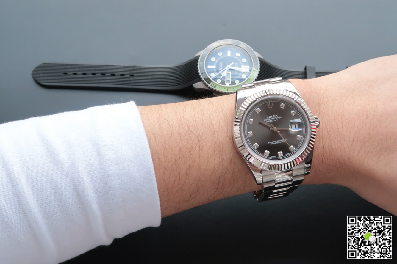 Replica R01ex Datejust M126334-0005 1:1 Best Edition EW Factory D1am0nd-Studded Dial