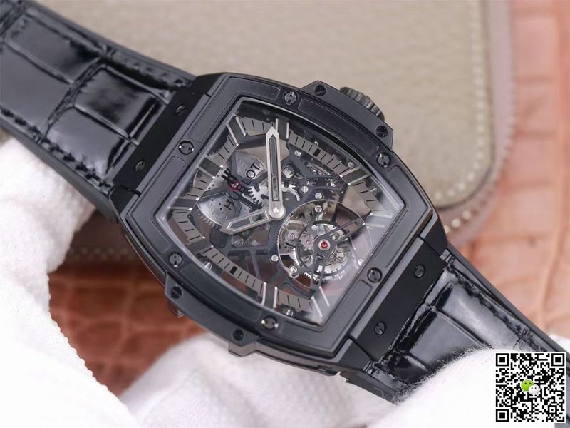 Hublot Replica Masterpiece Tourbillon 906.ND.0129.VR.AES12 1:1 Best Edition JB Factory Black PVD Swiss HUB 9006