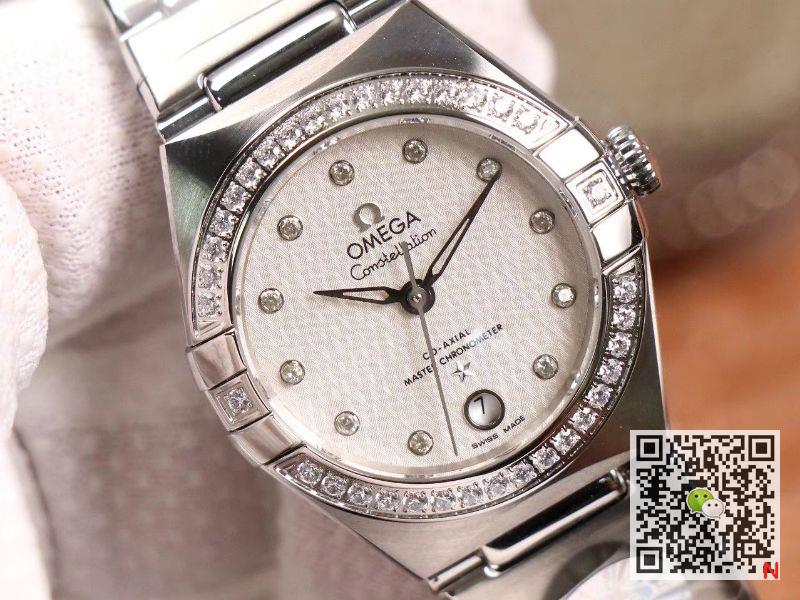 Replica 0me*ga Constellation 131.15.29.20.52.001 1:1 Best Edition 3S Factory V5 Silver D1am0nd Bezel Swiss NH05