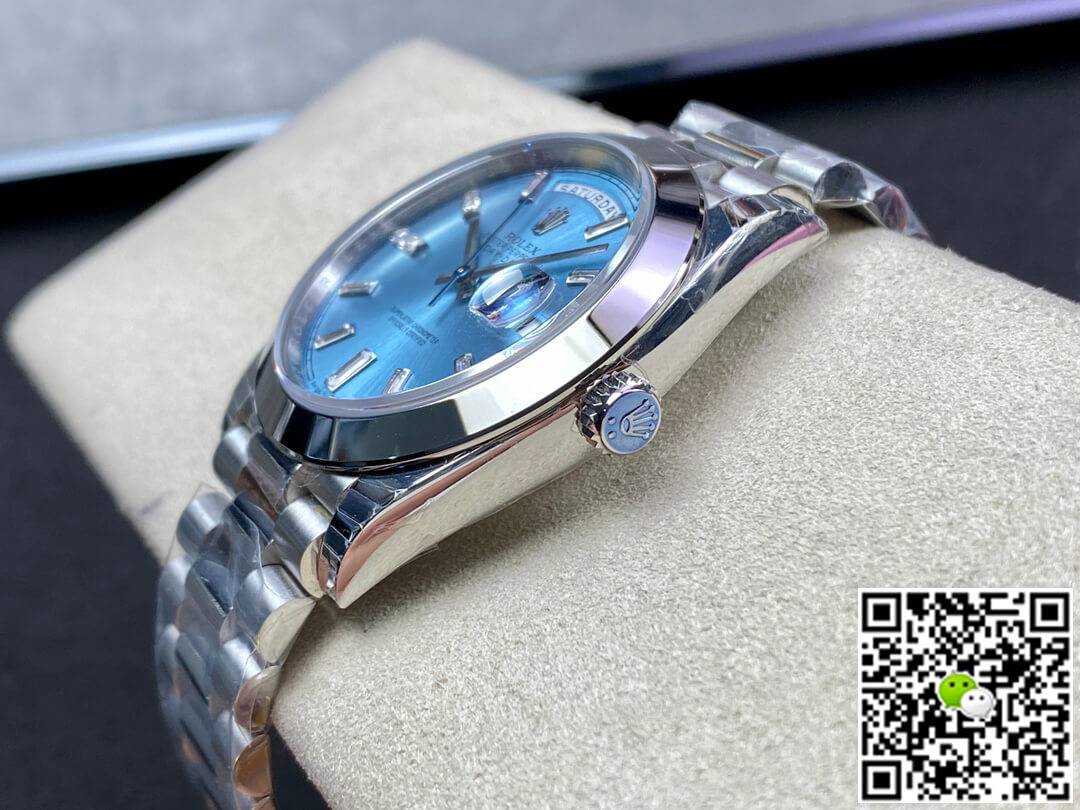 Replica R01ex Day Date 228206 1:1 Best Edition EW Factory Ice Blue Dial