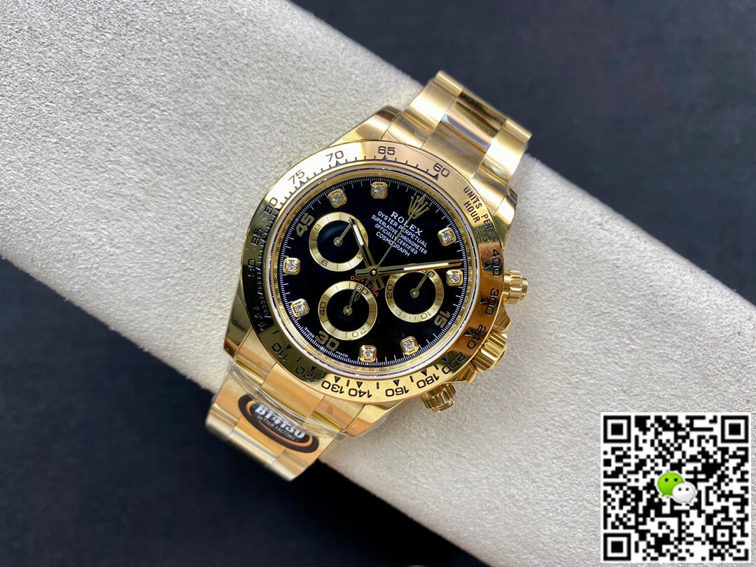 Replica R01ex Daytona M116508-0016 1:1 Best Edition BT Factory Black Dial