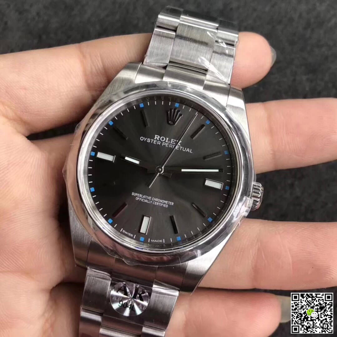 Replica R01ex Oyster Perpetual 114300 39MM AR Factory 1:1 Best Edition Grey Dial