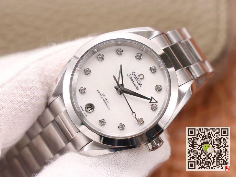 Replica 0me*ga Seamaster 220.10.38.20.52.001 Aqua Terra 150M 1:1 Best Edition VS Factory White dial Swiss 8800