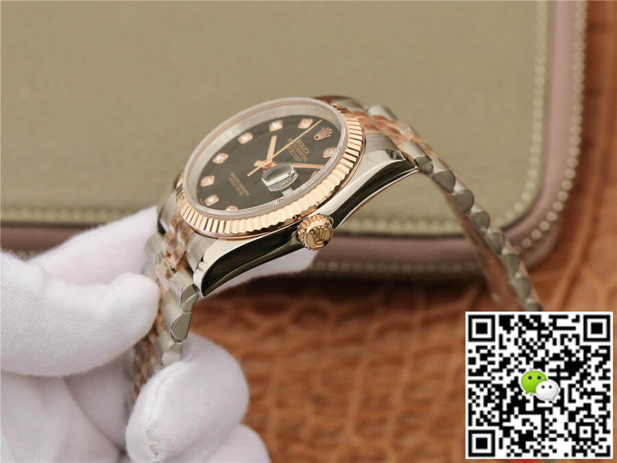 Replica R01ex Datejust 116231 1:1 Best Edition GM Factory Black D1am0nd Dial