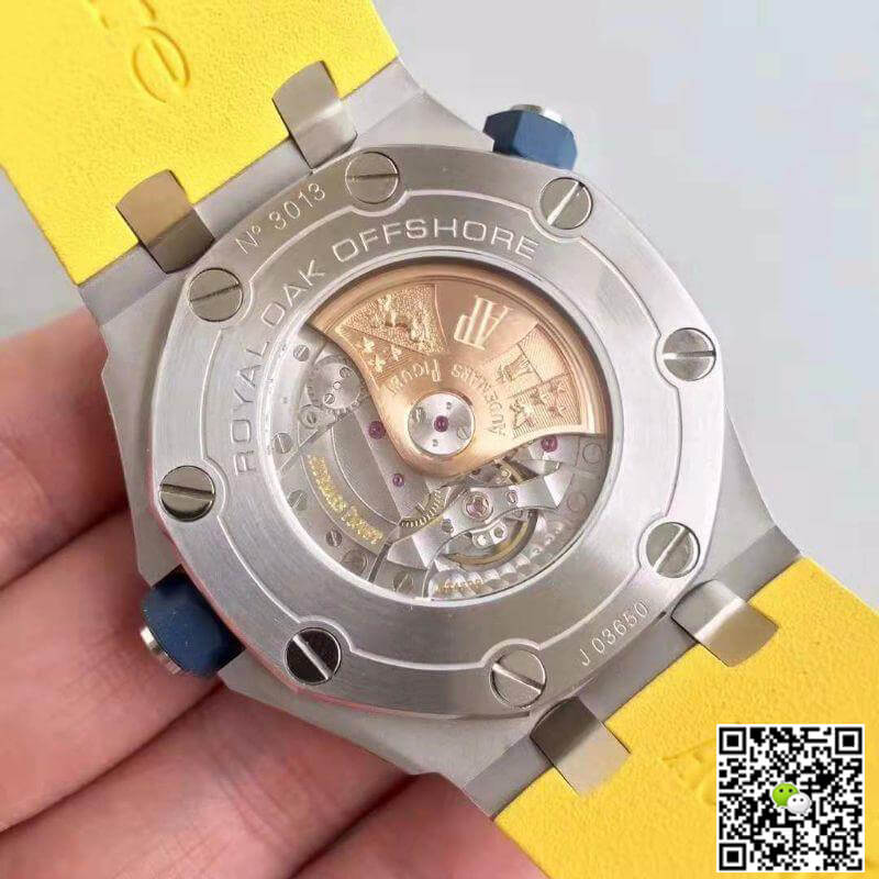 Replica Audemars P1g*et Royal Oak Offshore Diver 15710ST.OO.A051CA.01 JF Factory 1:1 Best Edition Swiss ETA3120 Yellow Textured Dial