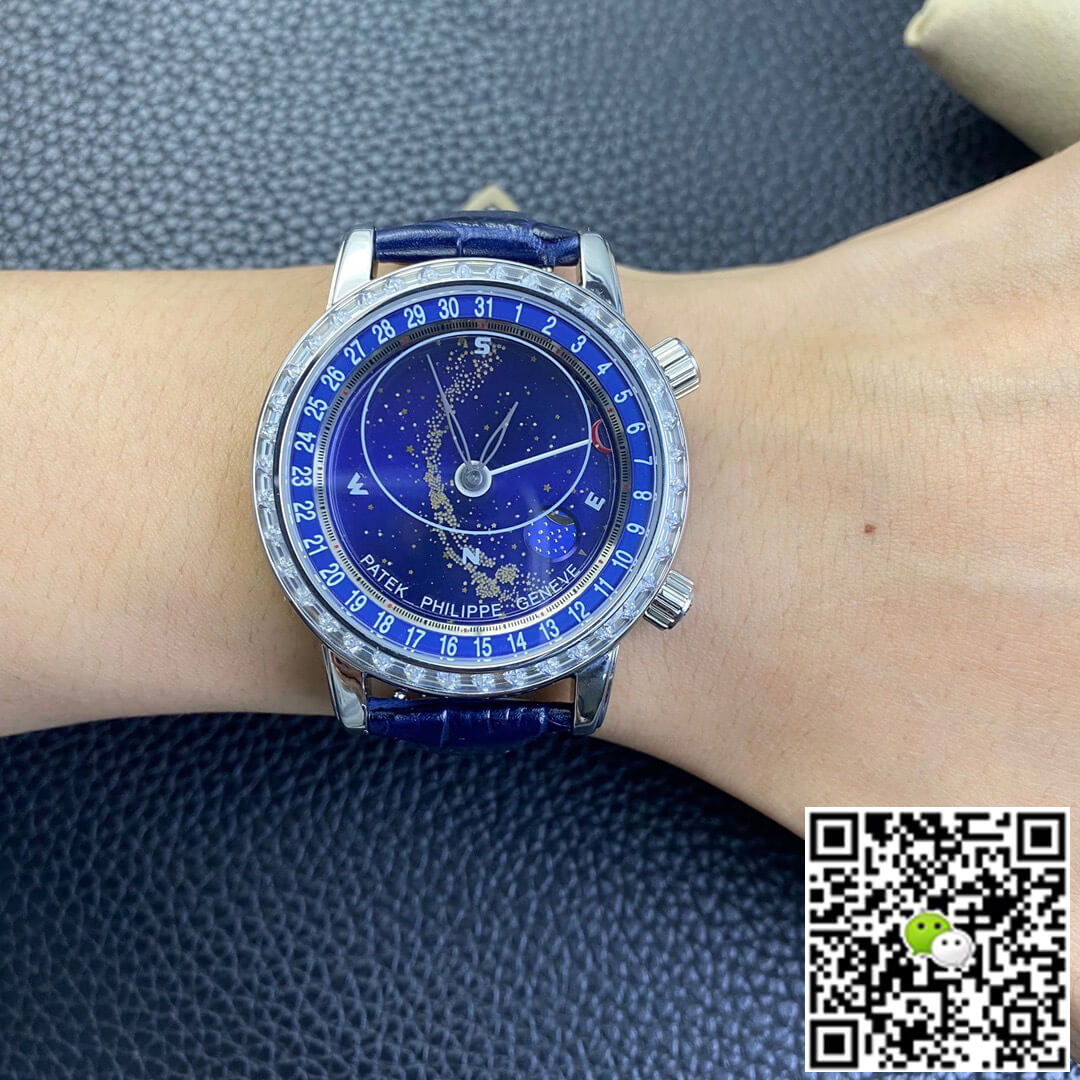 Replica Pat*k Phi1i*pe Grand Complications 6104G-001 1:1 Best Edition AI Factory Sky Moon Blue Dial