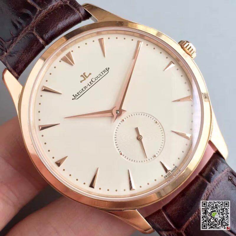 Replica Jaeger-LeCoultre Master Ultra Thin Q1352520 ZF Factory 1:1 Best Edition Swiss ETA896 Creamy dial sub second