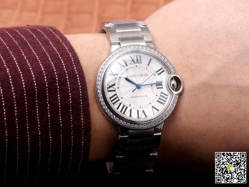 Replica Ca*t1er Ballon Bleu W4BB0017 1:1 Best Edition V6 Factory White Dial Swiss Movement