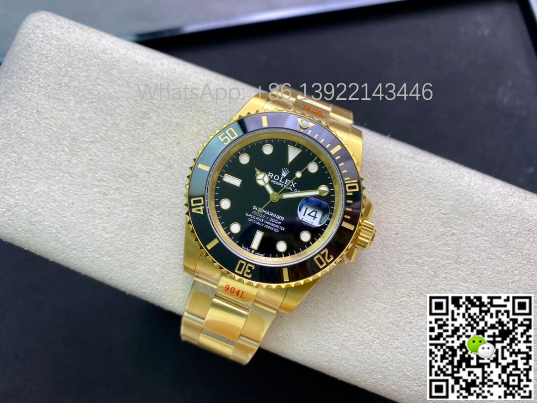 Replica R01ex Submariner M126618LN-0002 41MM 1:1 Best Edition VS Factory Yellow Gold