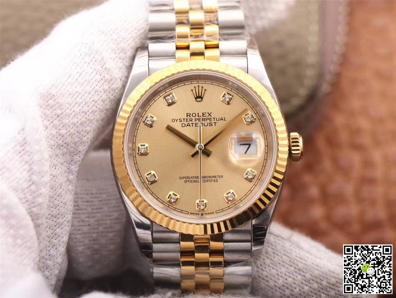 Replica R01ex Datejust M126233-0017 1:1 Best Edition Champagne Dial