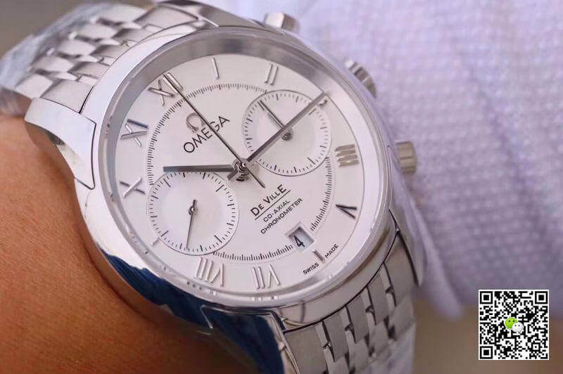 Replica 0me*ga De Ville Chronograph 42MM 431.10.42.51.02.001 OM Factory 1:1 Best Edition Swiss ETA9300 Stainless Steel Bracelet